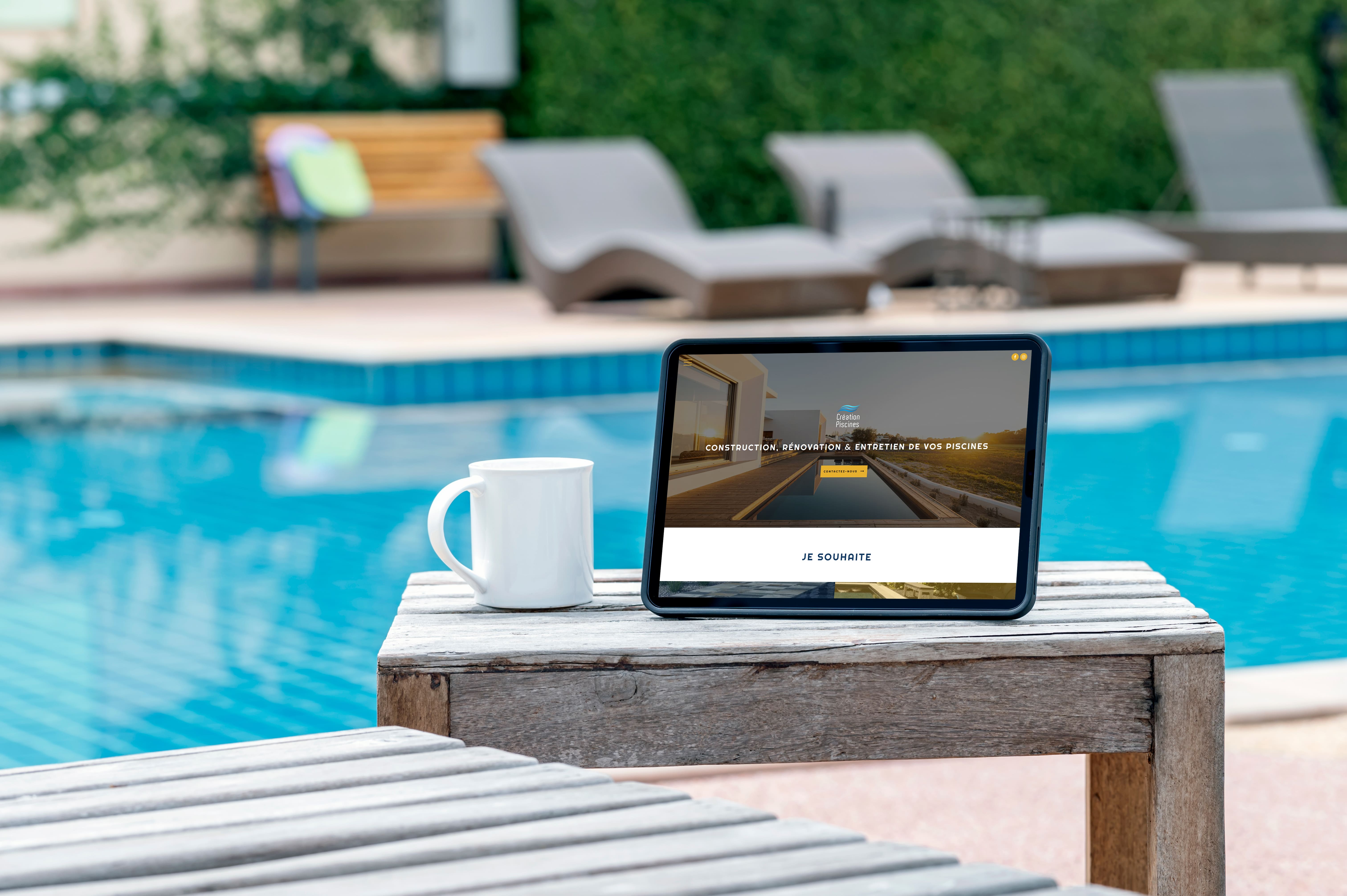 Mockup Création Piscine